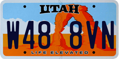 UT license plate W488VN