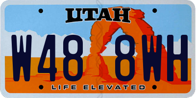 UT license plate W488WH