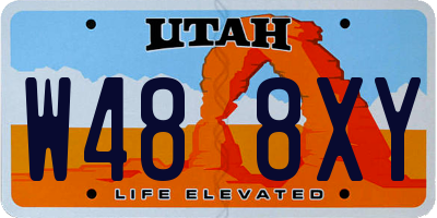 UT license plate W488XY