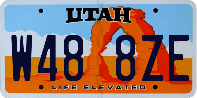 UT license plate W488ZE