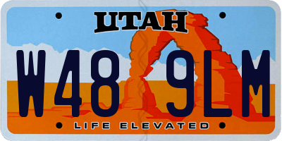UT license plate W489LM