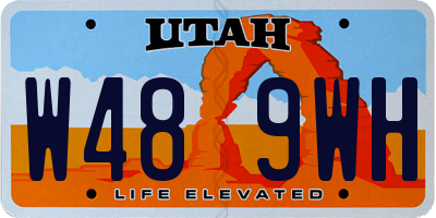 UT license plate W489WH