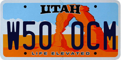 UT license plate W500CM