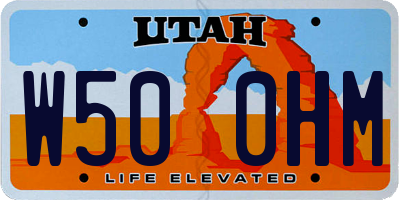 UT license plate W500HM