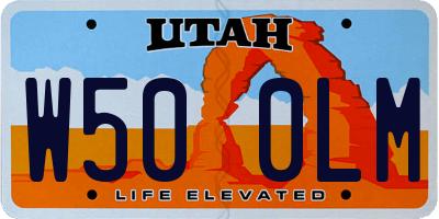 UT license plate W500LM