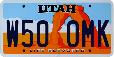 UT license plate W500MK