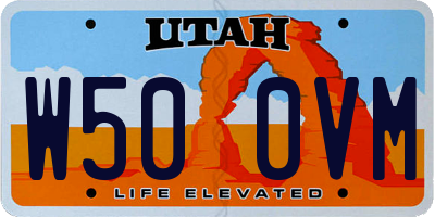 UT license plate W500VM