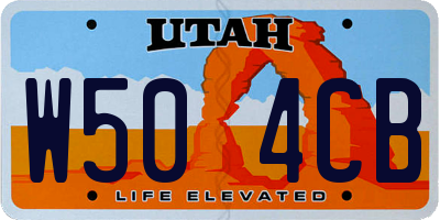 UT license plate W504CB