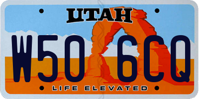UT license plate W506CQ