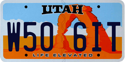 UT license plate W506IT