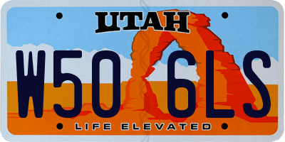 UT license plate W506LS