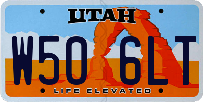 UT license plate W506LT