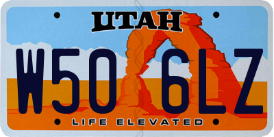 UT license plate W506LZ