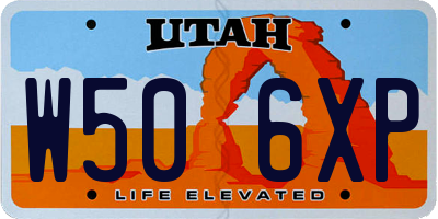 UT license plate W506XP