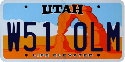 UT license plate W510LM