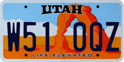 UT license plate W510QZ