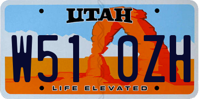UT license plate W510ZH