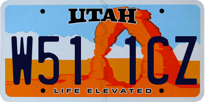 UT license plate W511CZ