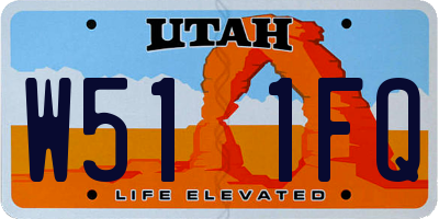 UT license plate W511FQ