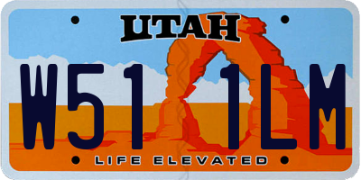 UT license plate W511LM