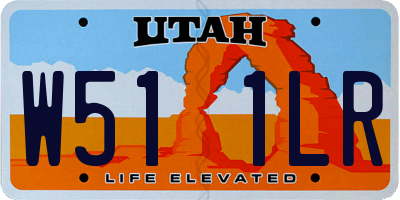 UT license plate W511LR