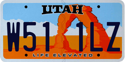UT license plate W511LZ