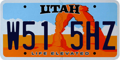 UT license plate W515HZ