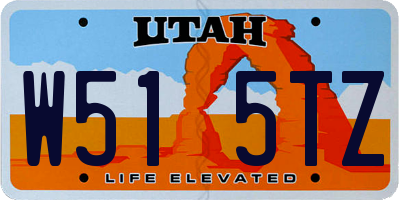 UT license plate W515TZ
