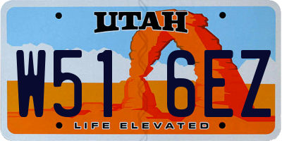 UT license plate W516EZ