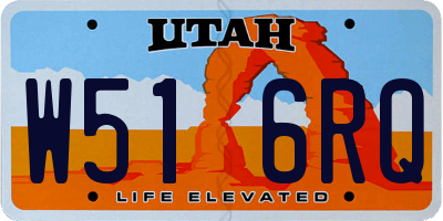 UT license plate W516RQ