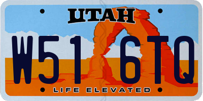 UT license plate W516TQ