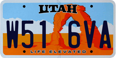 UT license plate W516VA