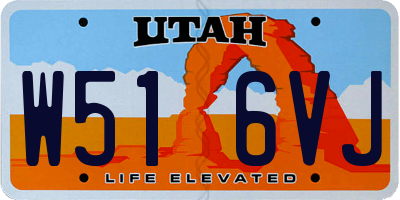 UT license plate W516VJ