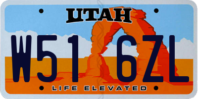 UT license plate W516ZL
