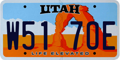 UT license plate W517OE