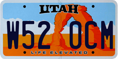 UT license plate W520CM