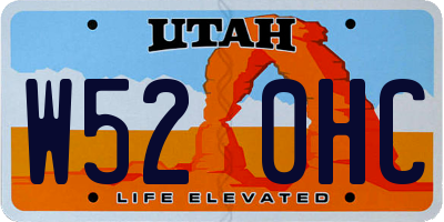 UT license plate W520HC