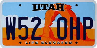 UT license plate W520HP