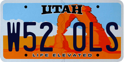 UT license plate W520LS