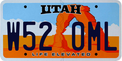 UT license plate W520ML