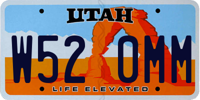 UT license plate W520MM