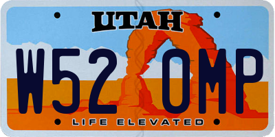 UT license plate W520MP