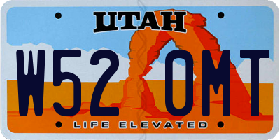 UT license plate W520MT