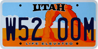 UT license plate W520OM