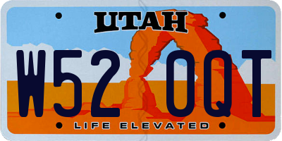 UT license plate W520QT