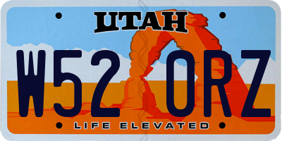 UT license plate W520RZ