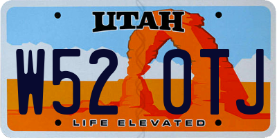 UT license plate W520TJ