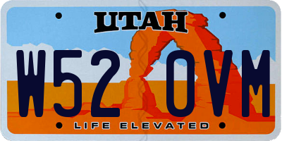 UT license plate W520VM