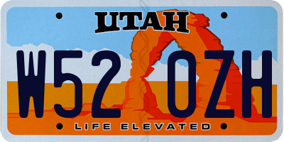 UT license plate W520ZH