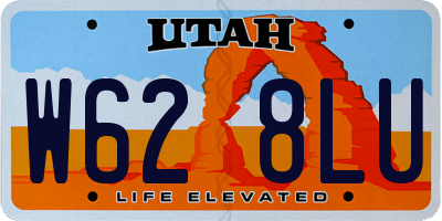 UT license plate W628LU